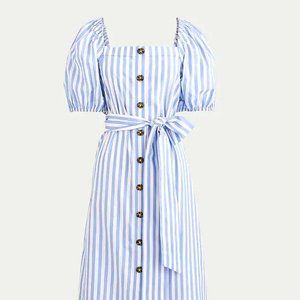 Cottage dress in stripe